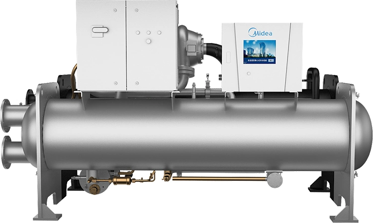 Midea Centrifugal Compressor Water Chiller System 700rt 2461kw Inverter Direct-Drive Centrifugal Water Cooled Chiller Price